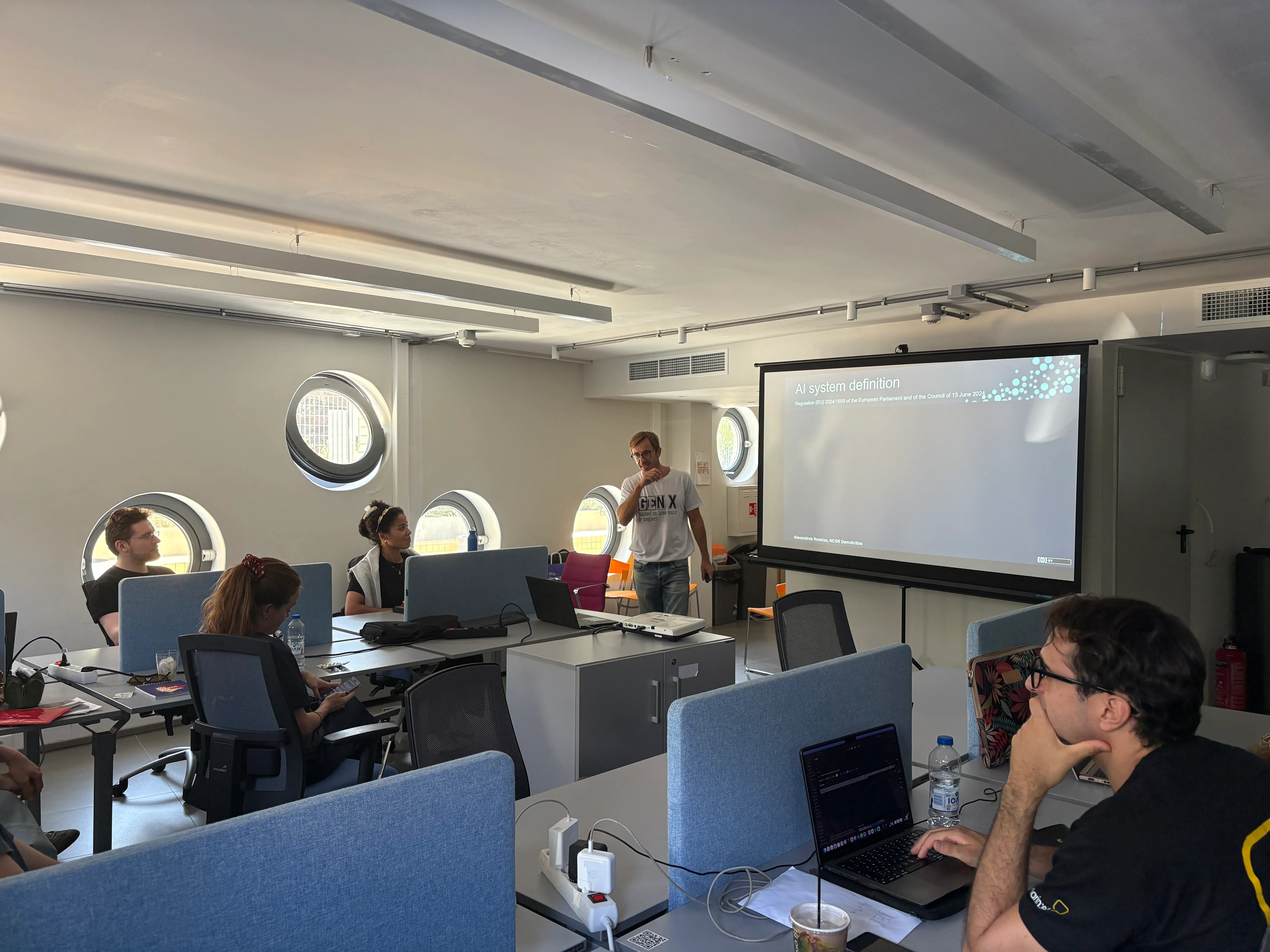another lecture during the summer school 